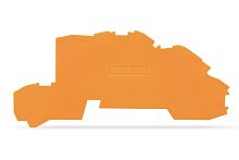 Пластина торцевая и разделительная 0.8мм оранжевая | код. 2003-7692 | WAGO